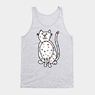 Cute Cat with Balanced Spots Tank Top